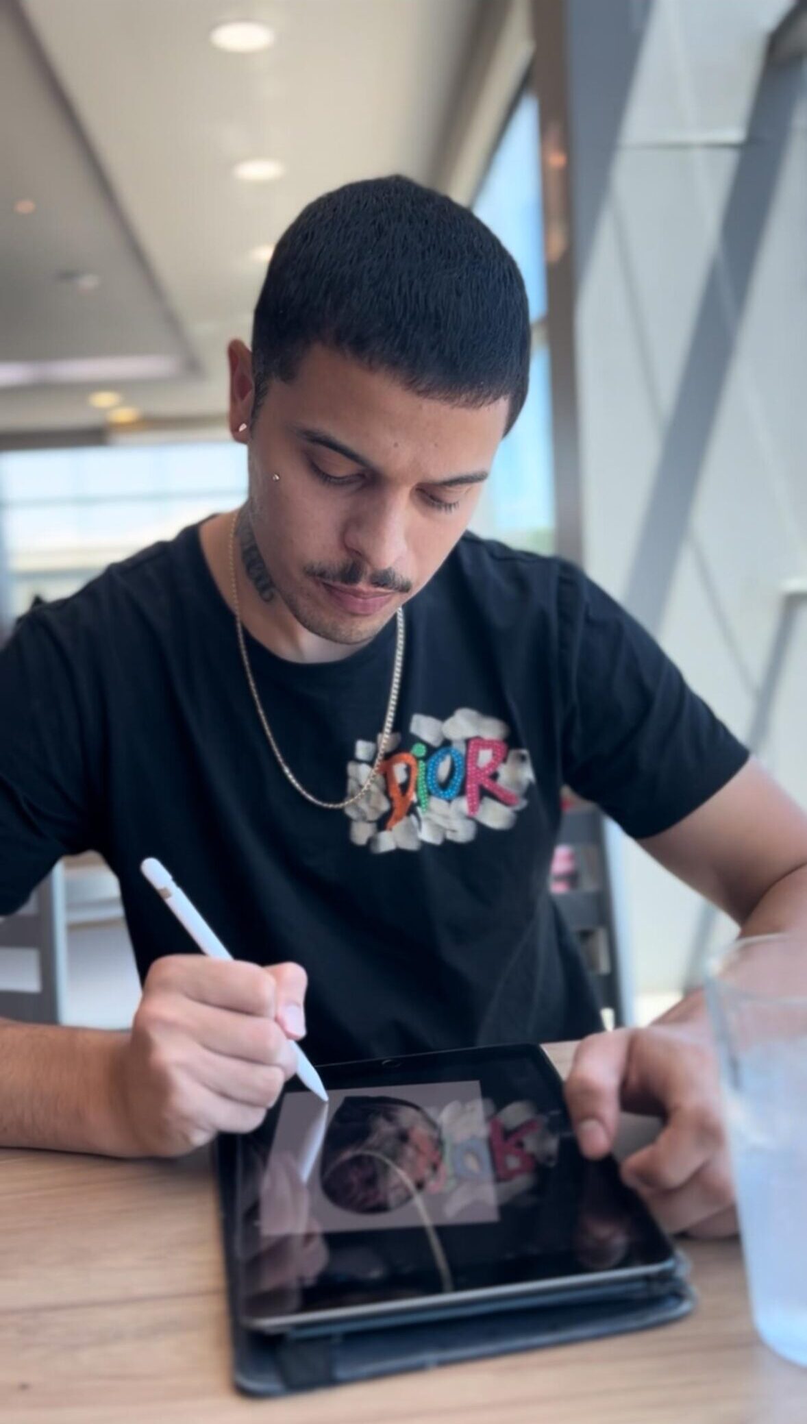 Prévia do projeto em iPad